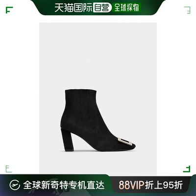 欧洲直邮rogervivier（罗杰·维维亚）女士绒面小牛皮鞋面，方头