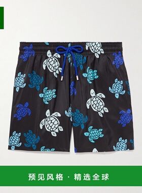 1h可退 Vilebrequin 男士 Mahina 直筒中长再生泳裤 MAHA