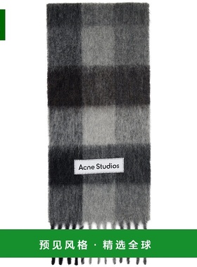 1h可退 香港直邮Acne Studios 艾克妮 男士 灰色 Mohair Checked