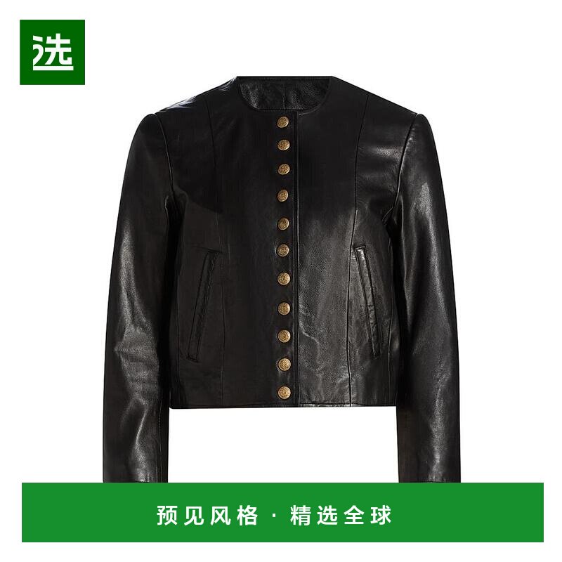 【美国直邮】r13 女士 皮质外套夹克