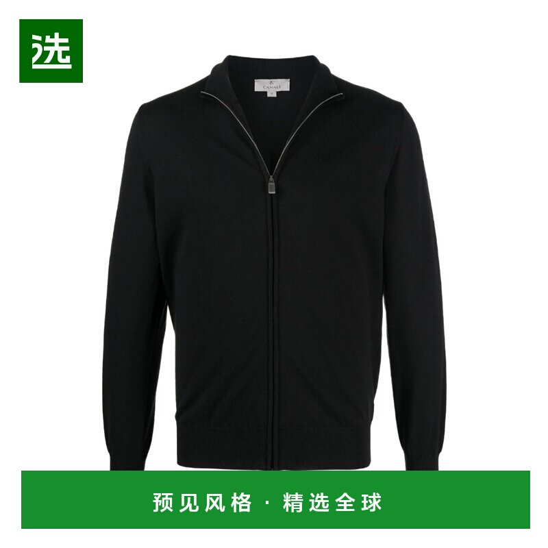 香港直邮Canali 男士外套 C0022MK00145100 SS2025 黑色 黑色高领