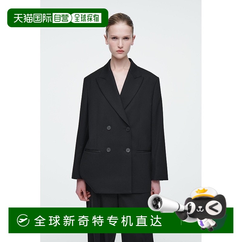 欧洲直邮COS 女士黑色聚酯西服新款