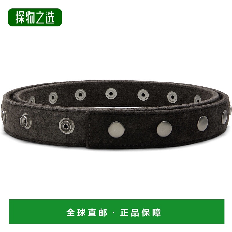 香港直邮Tom Ford 汤姆·福特 男士 灰色 Concordians Snaps 腰带