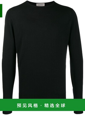 香港直邮JOHN SMEDLEY 男士针织毛衣 LUNDYBLACK AW2024 黑色