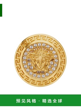 香港直邮Versace Medusa水晶元素戒指 10220321A00621范思哲配饰