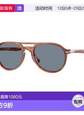 1h可退 香港直邮Persol 女士 飛行員鏡框太陽眼鏡 PO3235S太阳镜