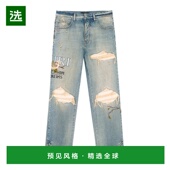 香港直邮AMIRI AW2025 男士 1h可退 牛仔裤 AMBMJE1065921 灰色 腰