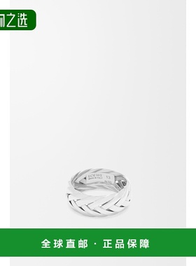 欧洲直邮Loewe罗意威女士戒指编制银色设计感艺术日常实用潮流