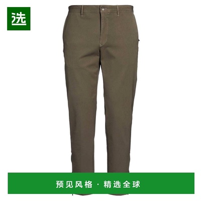 1h可退 香港直邮Incotex 男士 斜纹棉布裤 green绿色 舒适时尚
