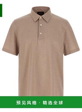 香港直邮BRIONI 男士POLO衫 UJSZ0LPA6279995 SS2026 浅棕色