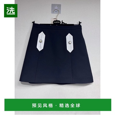 香港直邮Valentino 图案半身裙 BRACE81CF华伦天奴包臀裙a字裙