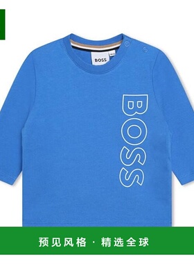 1h可退 香港直邮BOSS 波士 婴儿 Infants 长袖徽标T恤童装