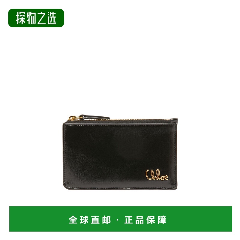 香港直邮Chloe 徽标钱包 CHL6JH9U拉链牛皮