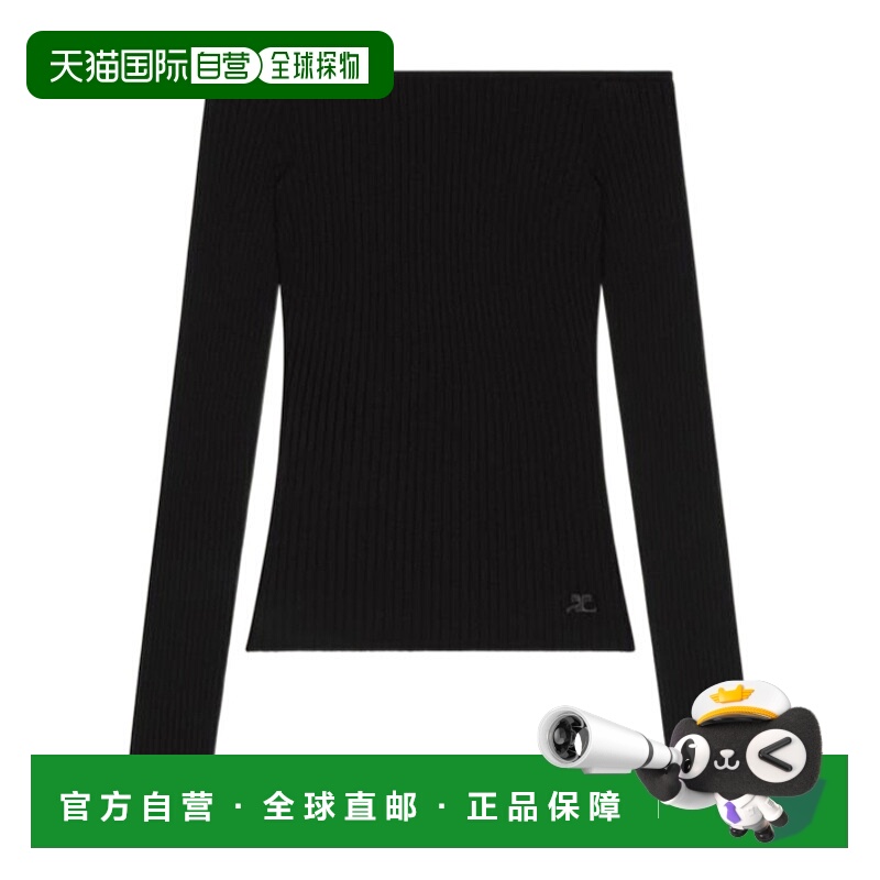 香港直邮Courreges 船领针织衫 325MTO429FI0001