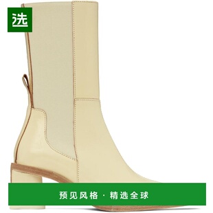 1h可退 【美国直邮】Miista Off White 米妮靴子 女鞋 时装靴 灰