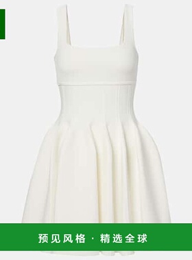 1h可退 香港直邮Simkhai 女士 Elektra 束腰连衣裙 white白色 舒