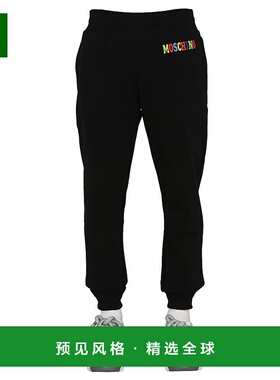 1h可退 香港直邮Moschino 莫斯奇诺 男士 多色徽标慢跑长裤 03490