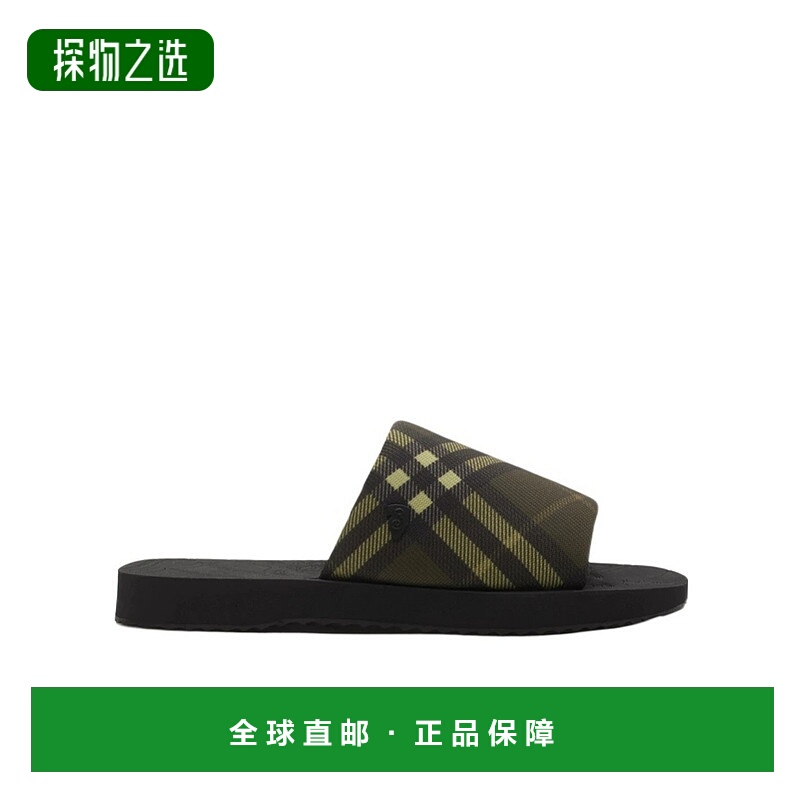香港直邮Burberry Trek圆头凉拖 80978901