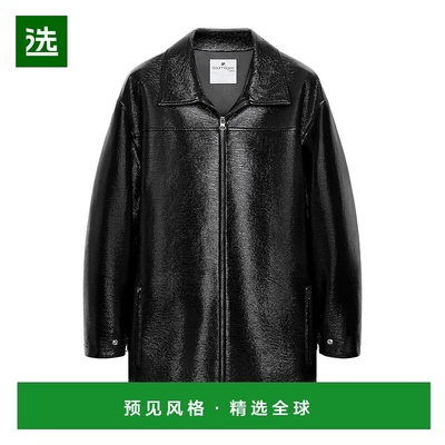 香港直邮Courreges 长袖皮夹克 425CBL322VY0014