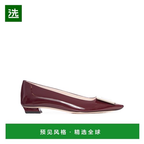 香港直邮Roger Vivier Belle Vivier 方头低跟鞋 RVW00700920D1P