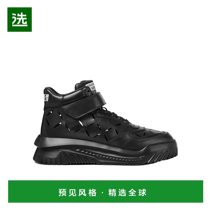 香港直邮Versace 徽标运动鞋 10089641A06403范思哲牛皮