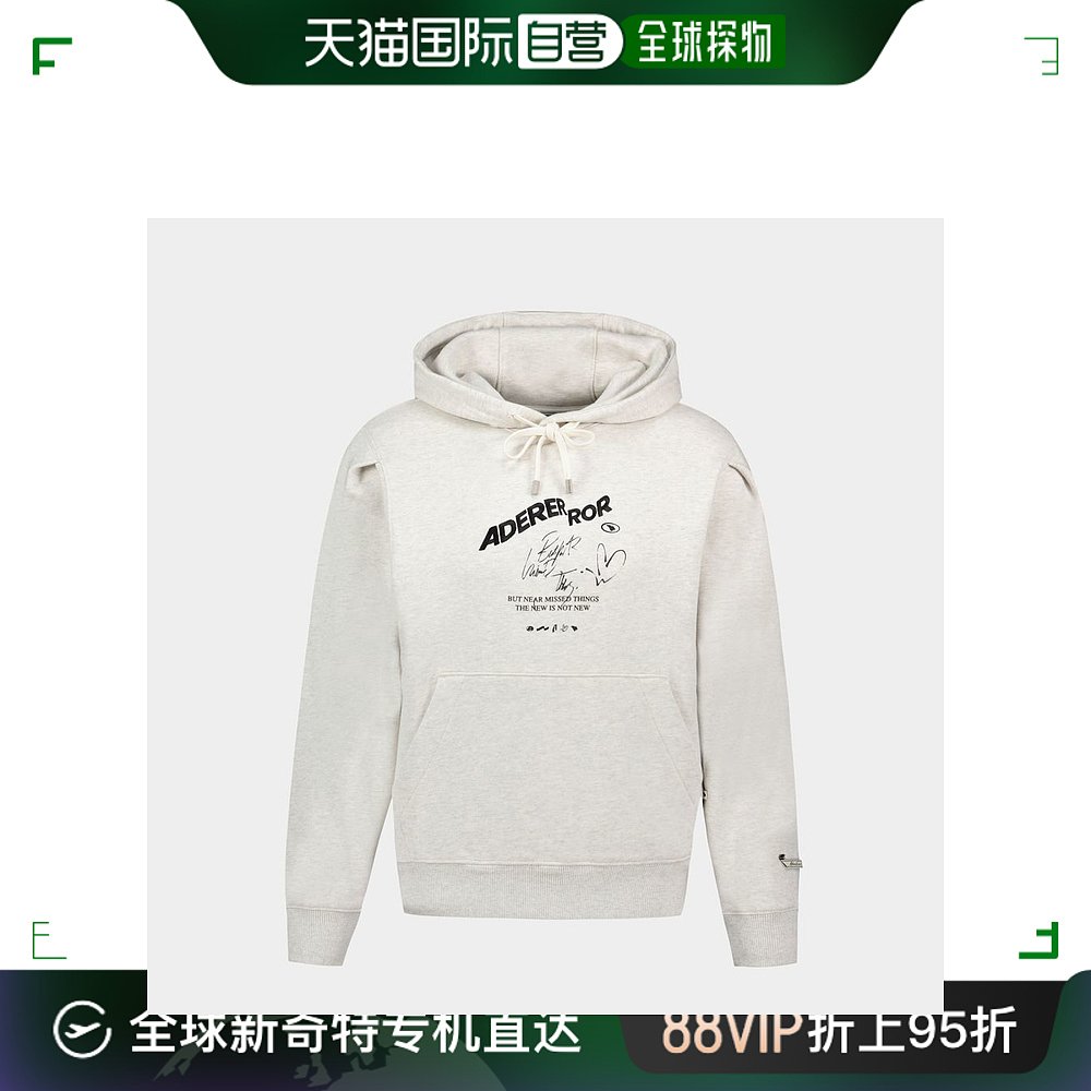 欧洲直邮Hoodie - Ader Error - Cotton - White 男装 T恤 原图主图