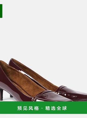 1h可退 香港直邮KHAITE 女士 Celia 50 漆皮浅口鞋 red红色 舒适