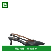 女鞋 1h可退 单 Pump 真皮镂空尖头露跟高跟鞋 美国直邮 MAJE