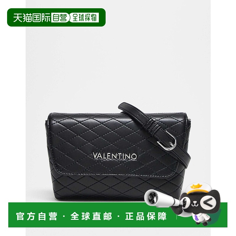 1h可退 香港直邮Valentino 华伦天奴 女士 fran 绗缝斜挎包(黑色)