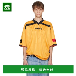 1h可退 香港直邮Martine Rose 男士 黄色 Printed Rugby T 恤 197