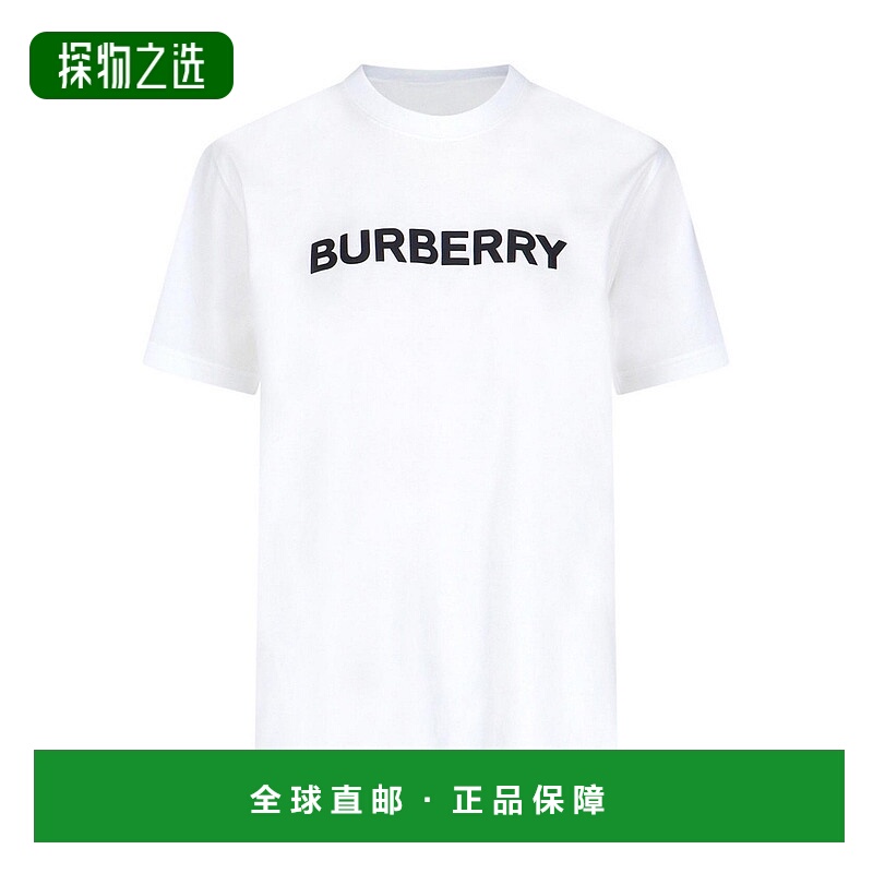 1小时内可退 香港直邮BURBERRY 女士T恤 8080325 AW2024 白色 BUR