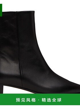 1h可退 香港直邮aeyde 女士 黑色 Harriet Leather 踝靴 A11ABHRT