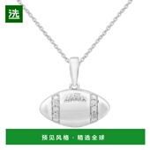 美国直邮 Macy 1h可退 钻石足球18英寸吊坠项链 10克拉 纯