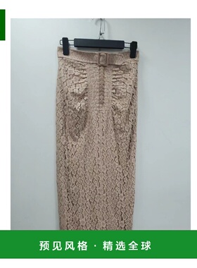 香港直邮N21 女士半身裙 C0424931NDSFI4151 AW2022 灰色 logo半