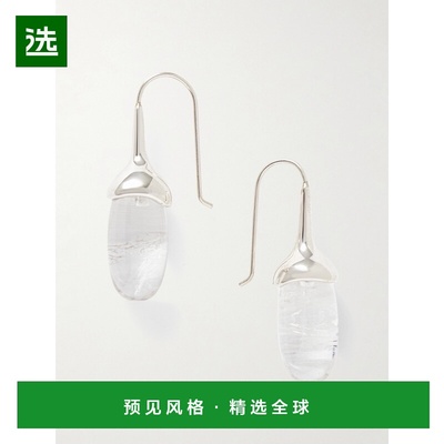 1h可退 香港直邮Sophie Buhai 女士 quartz 水滴晶石镶嵌银色耳环