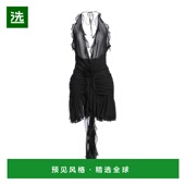 美国直邮 BLUMARINE 迷你连衣裙 1h可退 女士真丝无袖 露背短裙