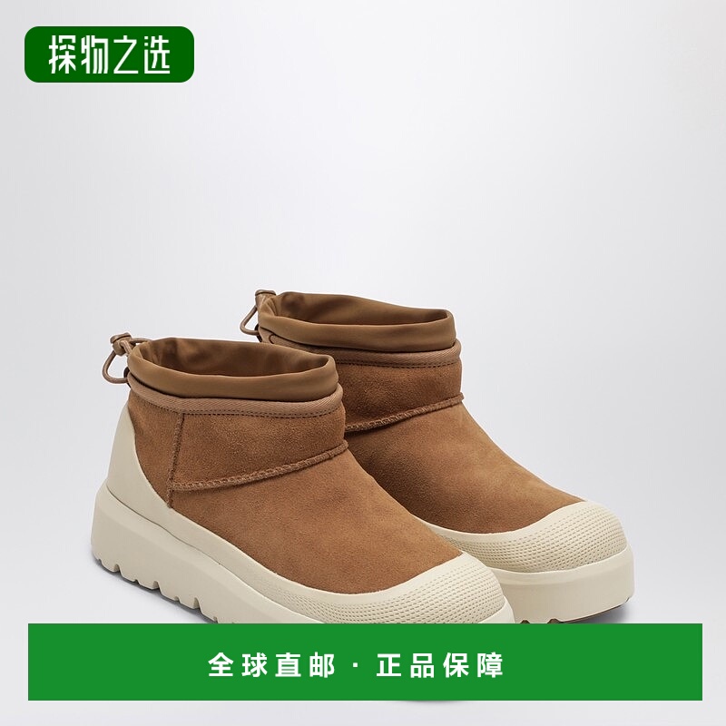 香港直邮Ugg 男士 Ultra Weather 栗色经典款迷你混搭靴子 117419