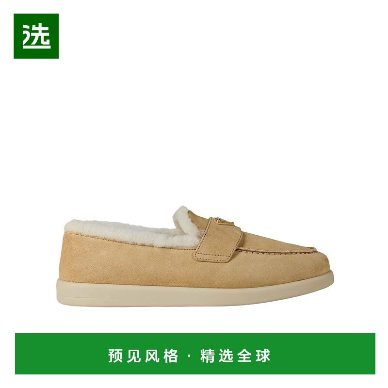 香港直邮Prada 徽标乐福鞋 243605普拉达女鞋一脚蹬