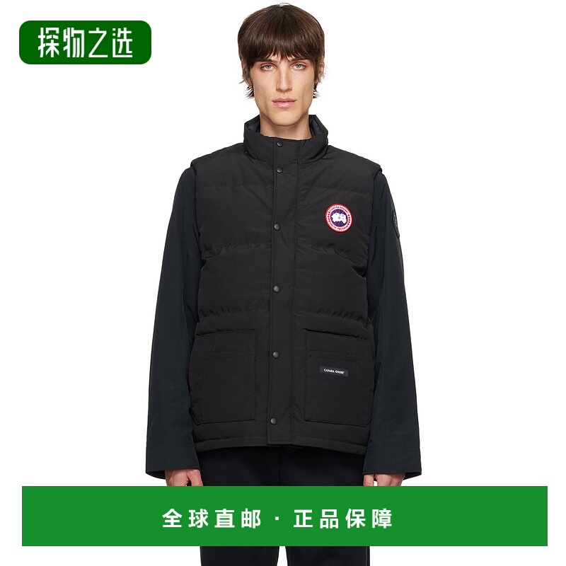 1h可退 香港直邮Canada Goose 加拿大鹅 男士 黑色 Freestyle Cre