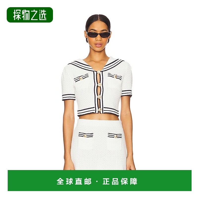 香港直邮Self-Portrait 女士 织纹针织上衣 SS25018TW