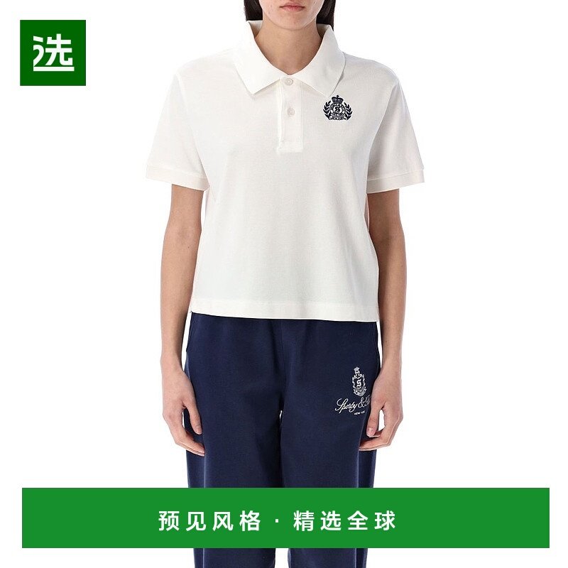 1h可退 香港直邮SPORTY & RICH 女士 凸纹布全棉Polo衫 TO0856062,女装/女士精品,POLO衫,淘宝优惠券,粉丝福利购,淘宝优惠卷