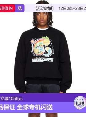 1h可退 香港直邮Casablanca 男士 黑色 Manga Tennis Ball 套头衫