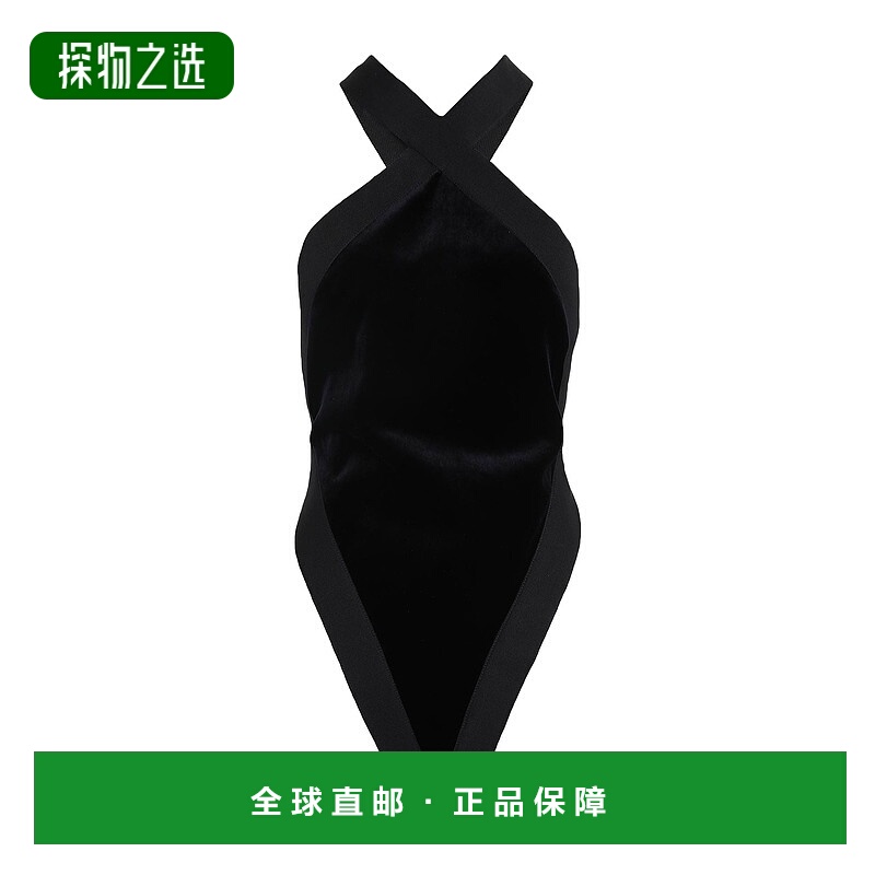 香港直邮Saint Laurent 圣罗兰 女士 连体衣 black黑色 舒适时尚