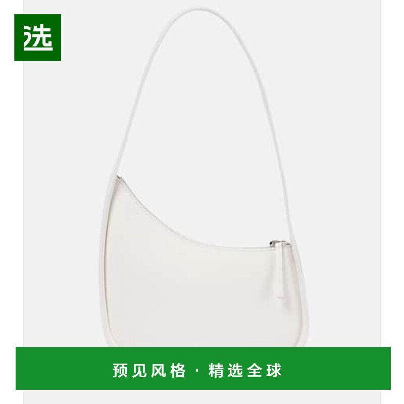 1h可退 香港直邮The Row 女士 半月形皮革肩包 white白色 舒适时图片