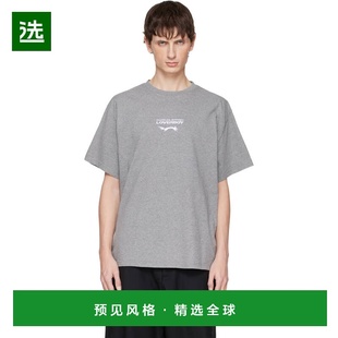 1h可退 香港直邮Charles Jeffrey Loverboy 男士 灰色徽标 T 恤 0
