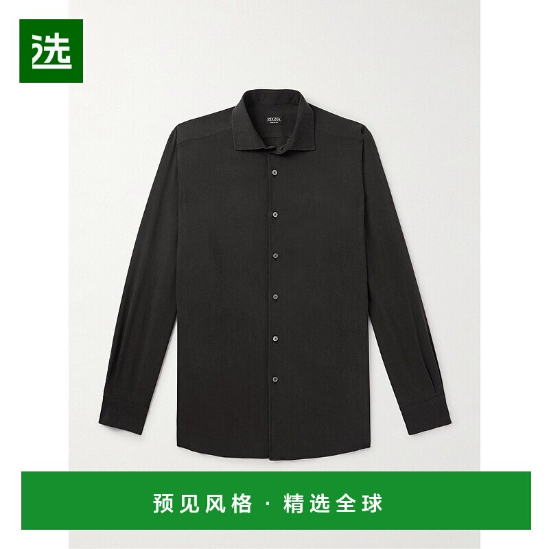 香港直邮1h可退 Zegna 杰尼亚 男士 长袖衬衫 UEX42A8SLF5