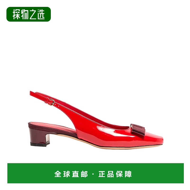香港直邮Salvatore Ferragamo Rivada 蝴蝶结高跟鞋 FER4P443