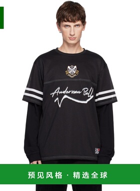1h可退 香港直邮Andersson Bell 男士 黑色 Football Layered 长