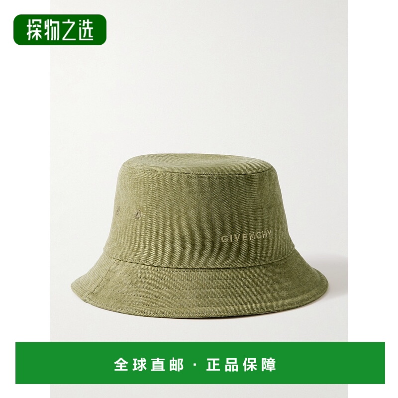 香港直邮Givenchy 纪梵希 男士 Logo刺绣棉质帆布渔夫帽 BPZ05BP0