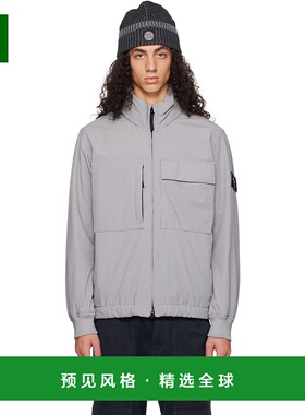 1h可退 香港直邮Stone Island 石头岛 男士 灰色 40527 Soft Shel